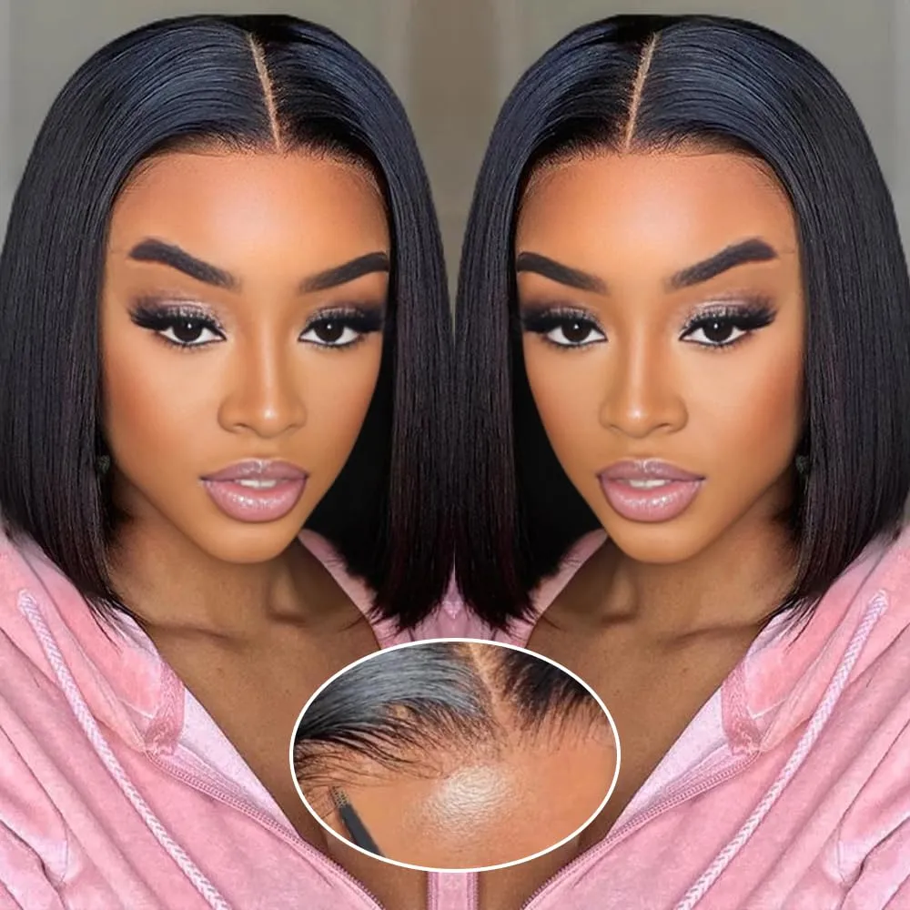 Natural Color 9x6 Glueless Bob Wig