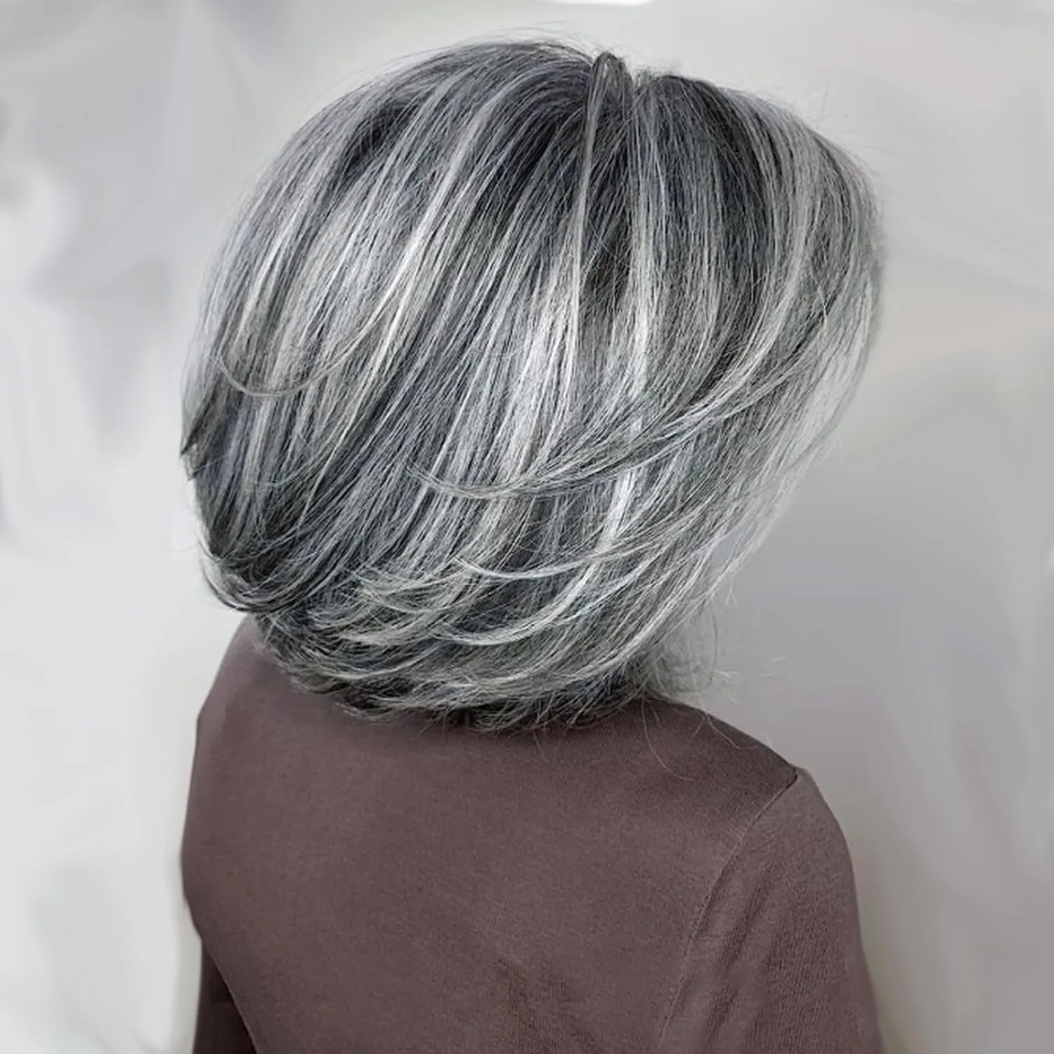 sliver gray wig