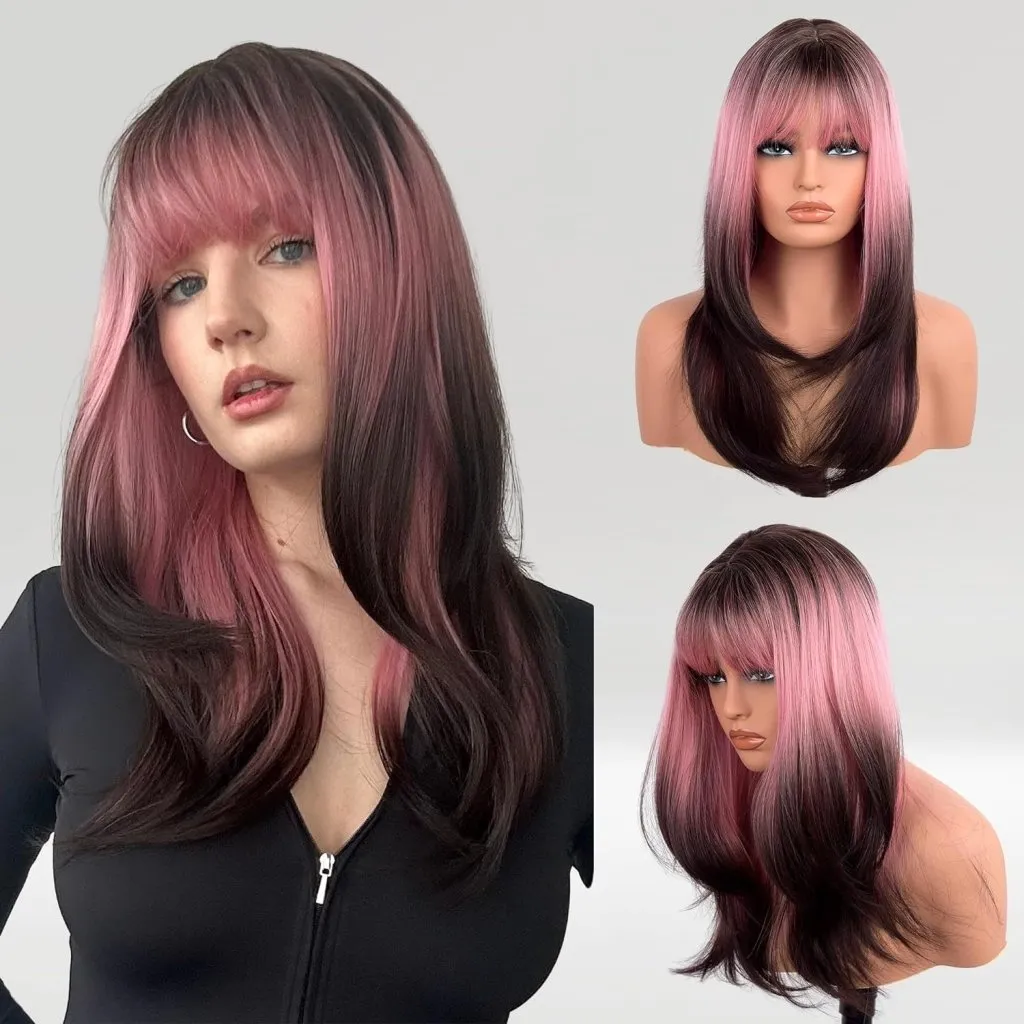 Ombre Dark to Pink