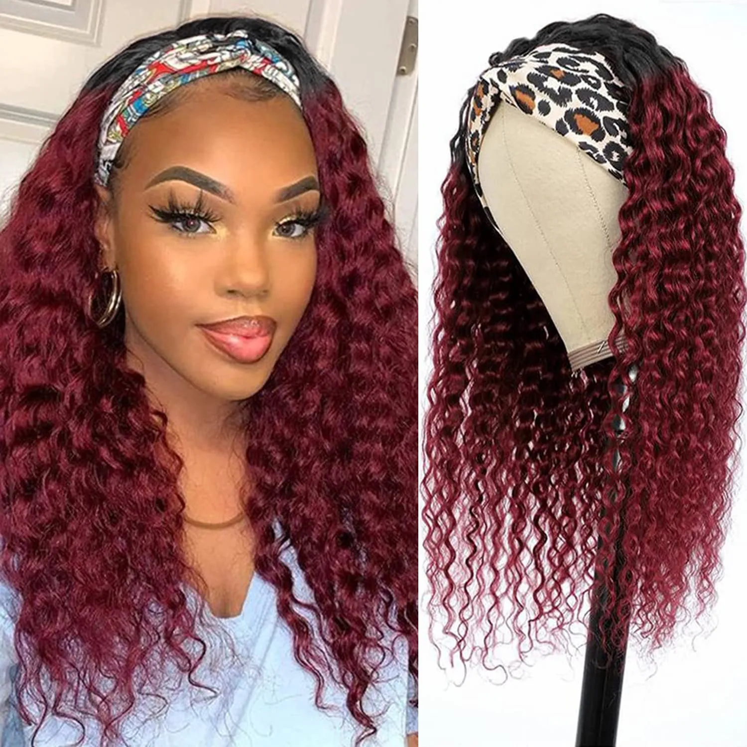 1B/99J Headband Wig Deep Wave